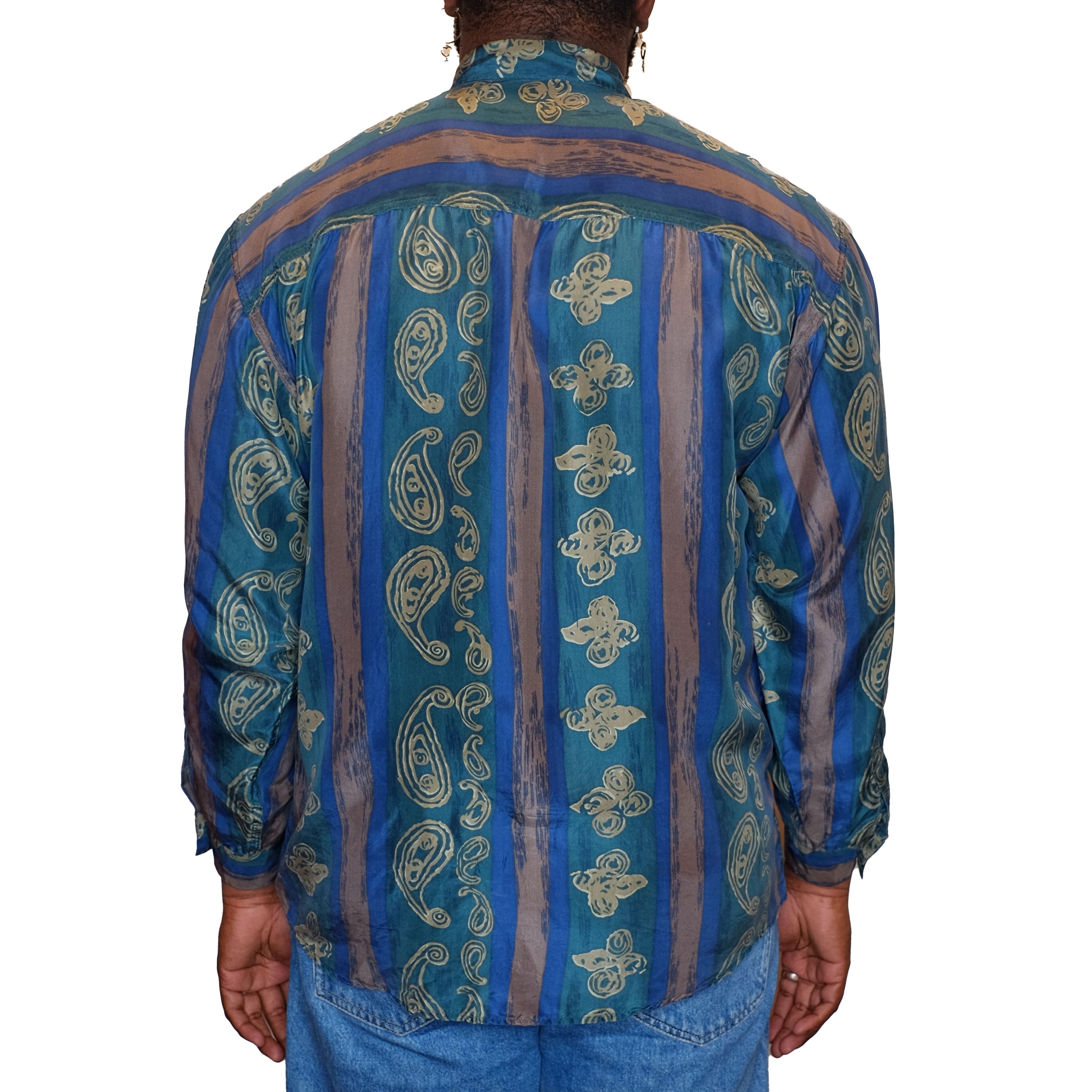 Blue/Green Silk Shirt (High Advantage)