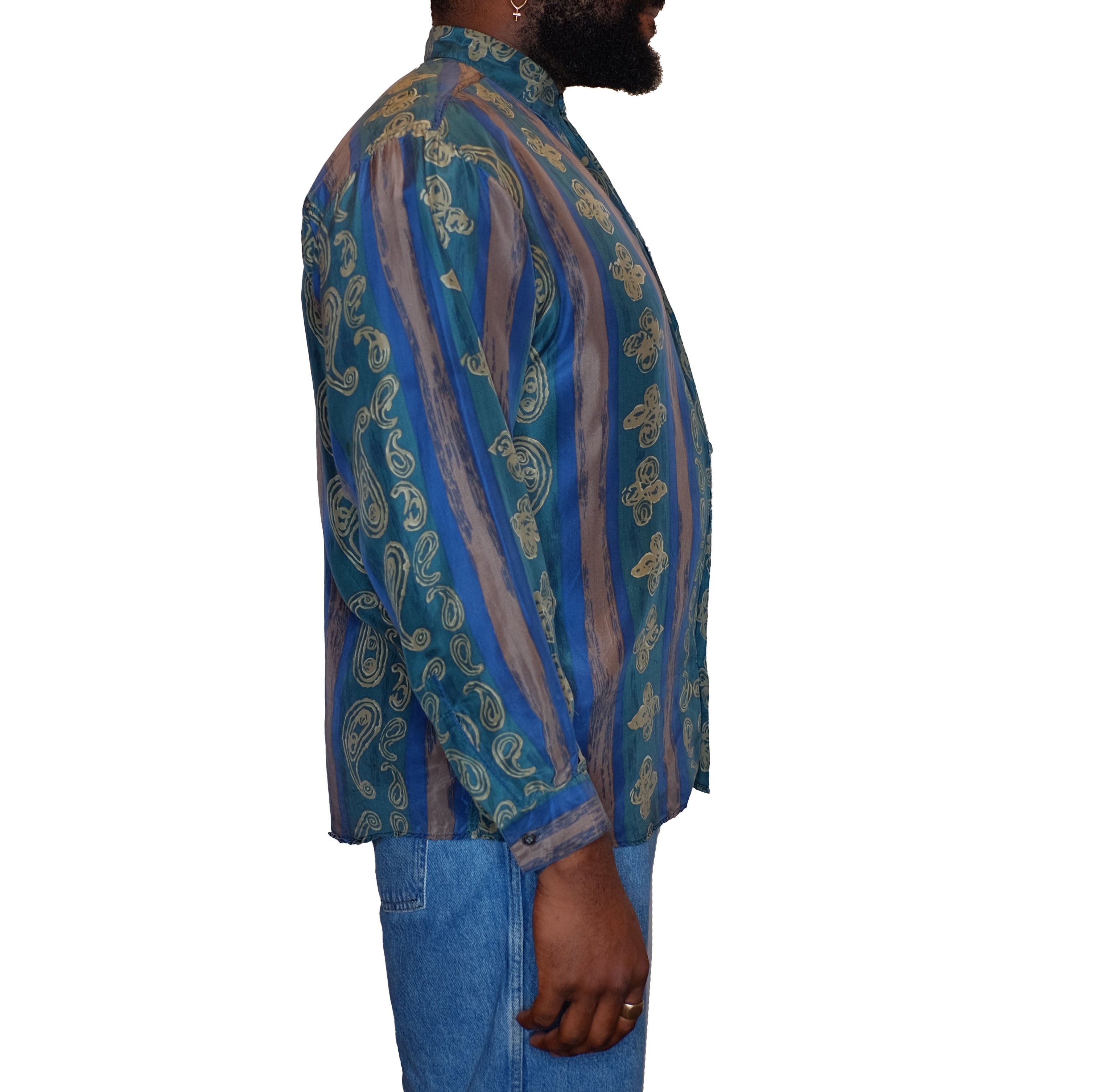 Blue/Green Silk Shirt (High Advantage)