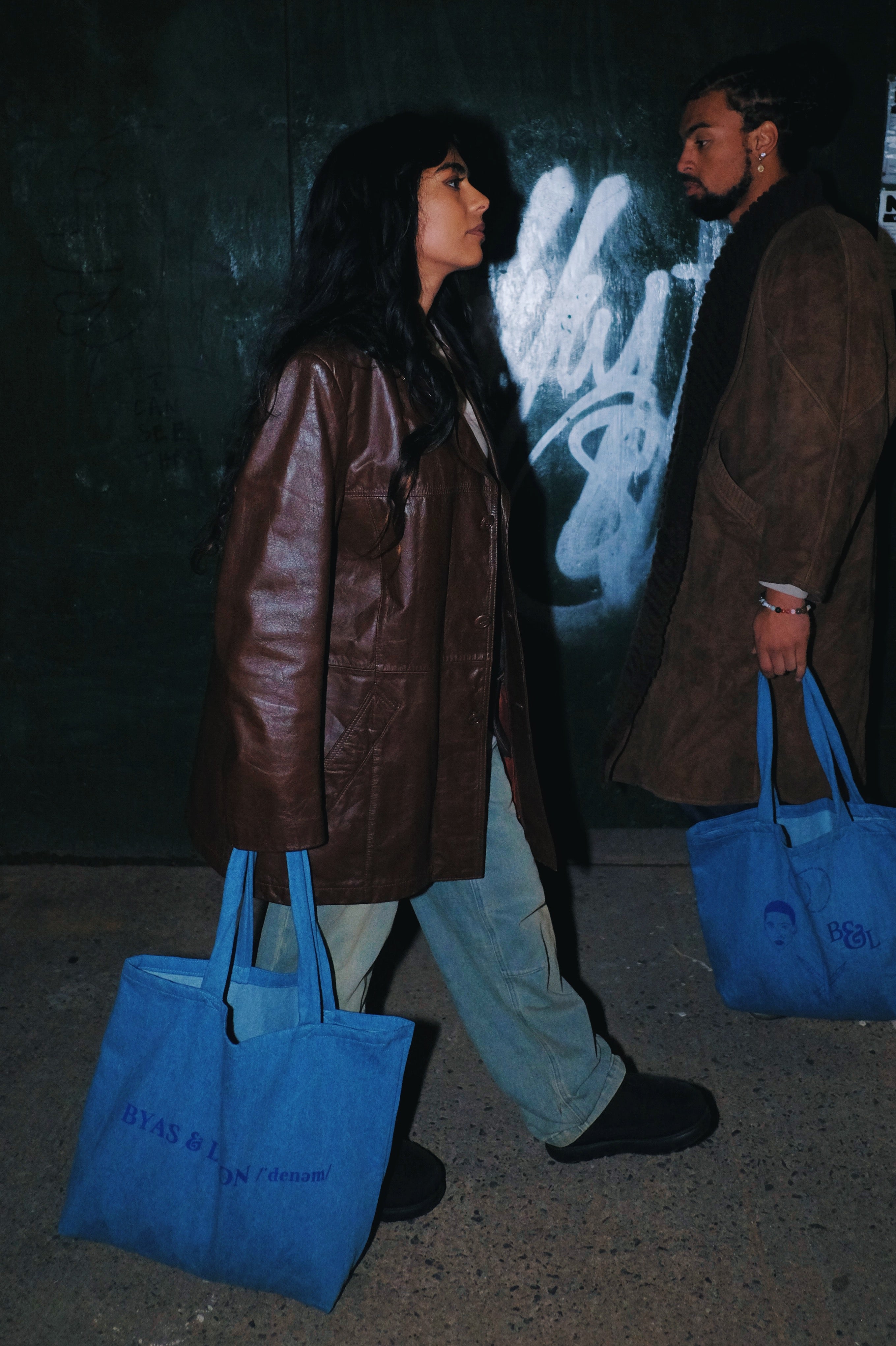 Byas & Leon Up-cycled Denim Tote