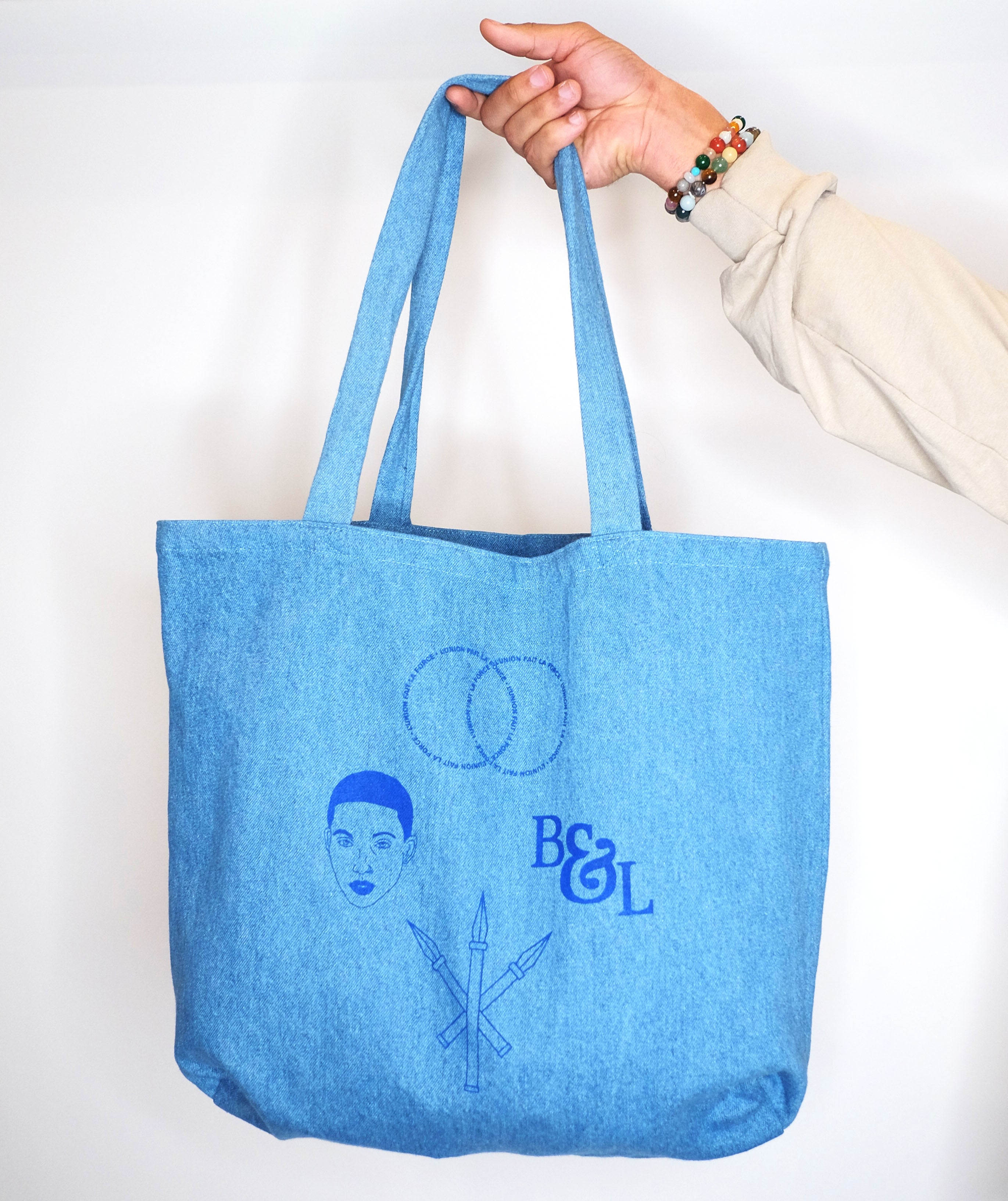 Byas & Leon Up-cycled Denim Tote