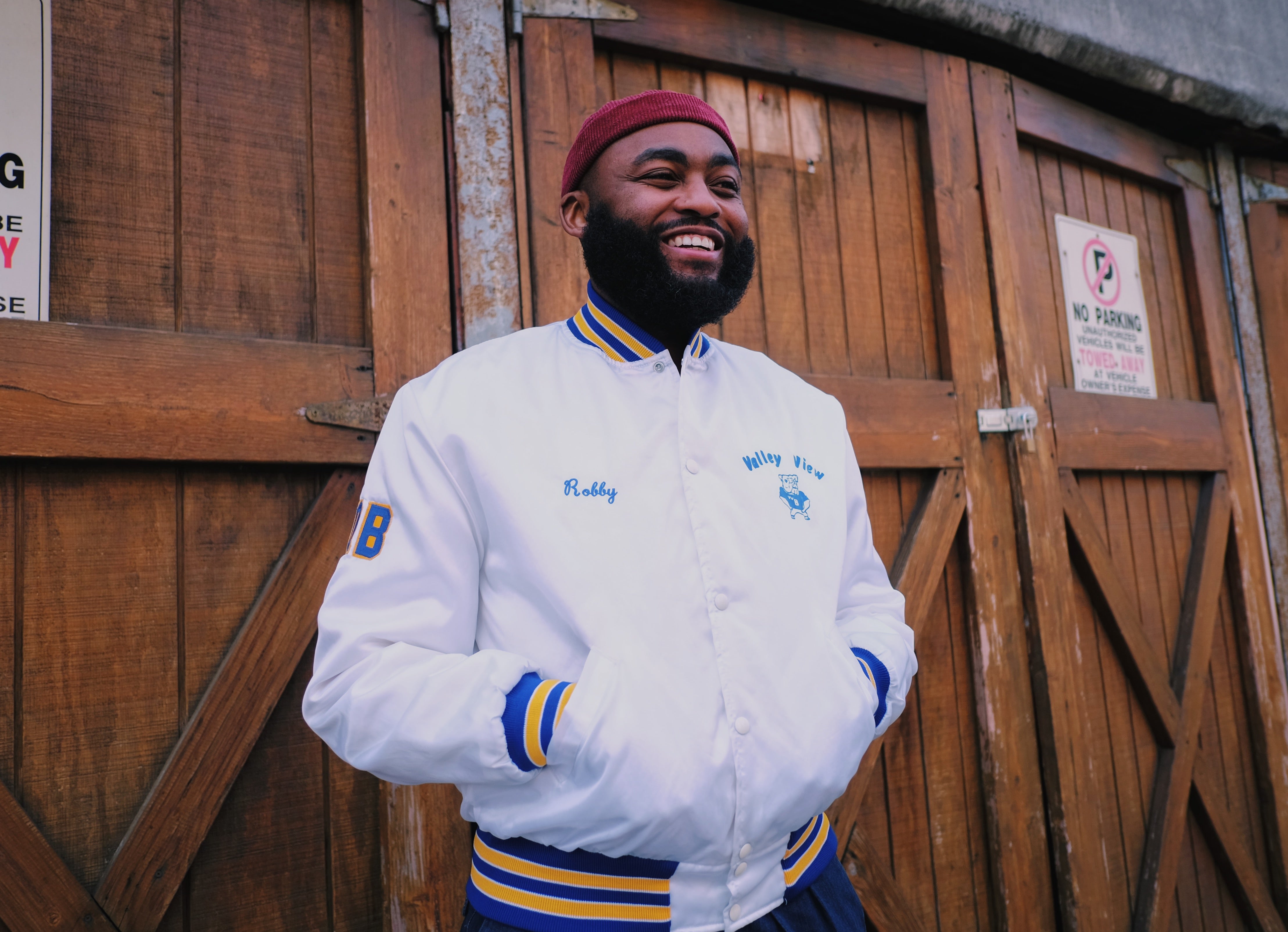 'Robby' White Varsity Jacket