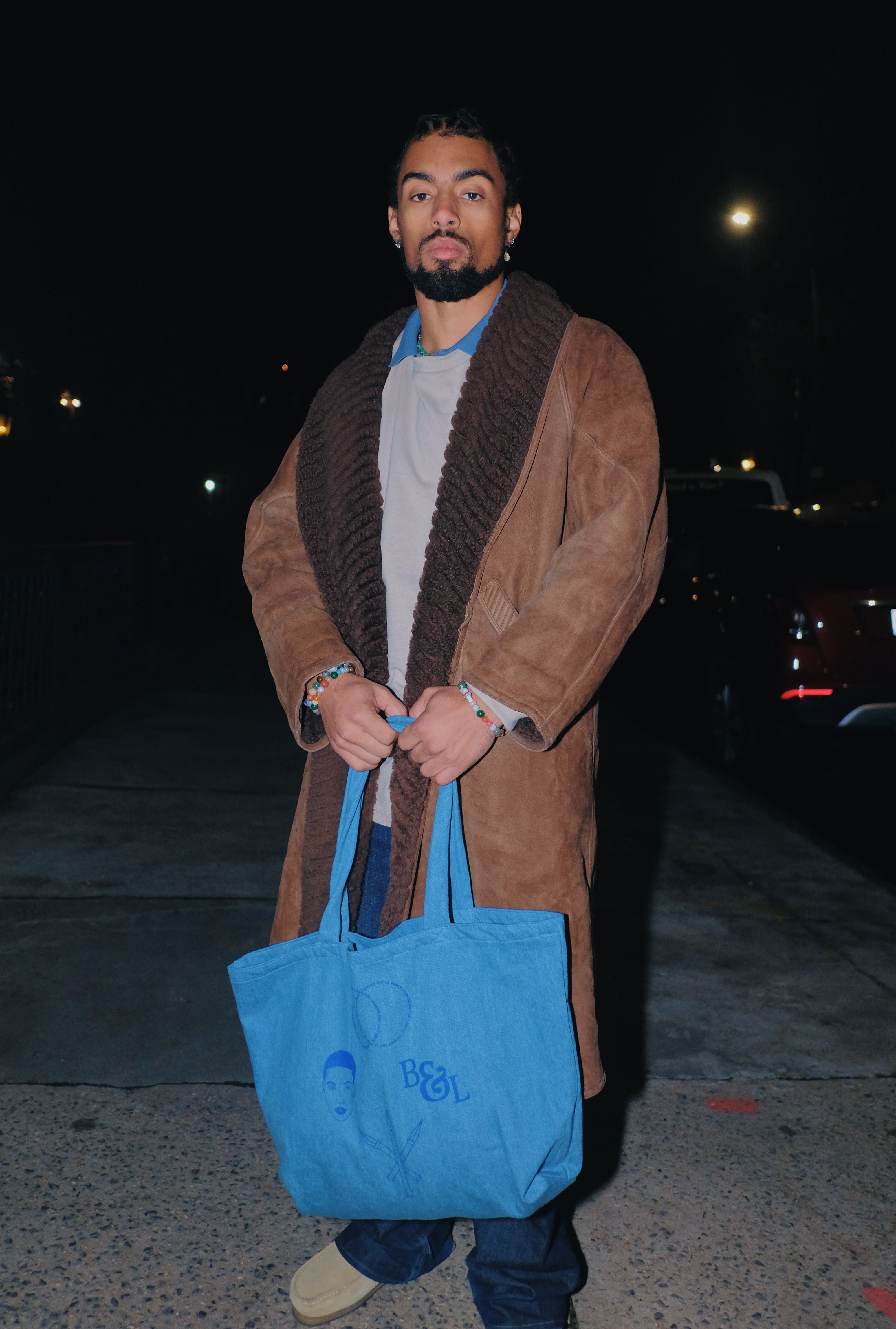 Byas & Leon Up-cycled Denim Tote
