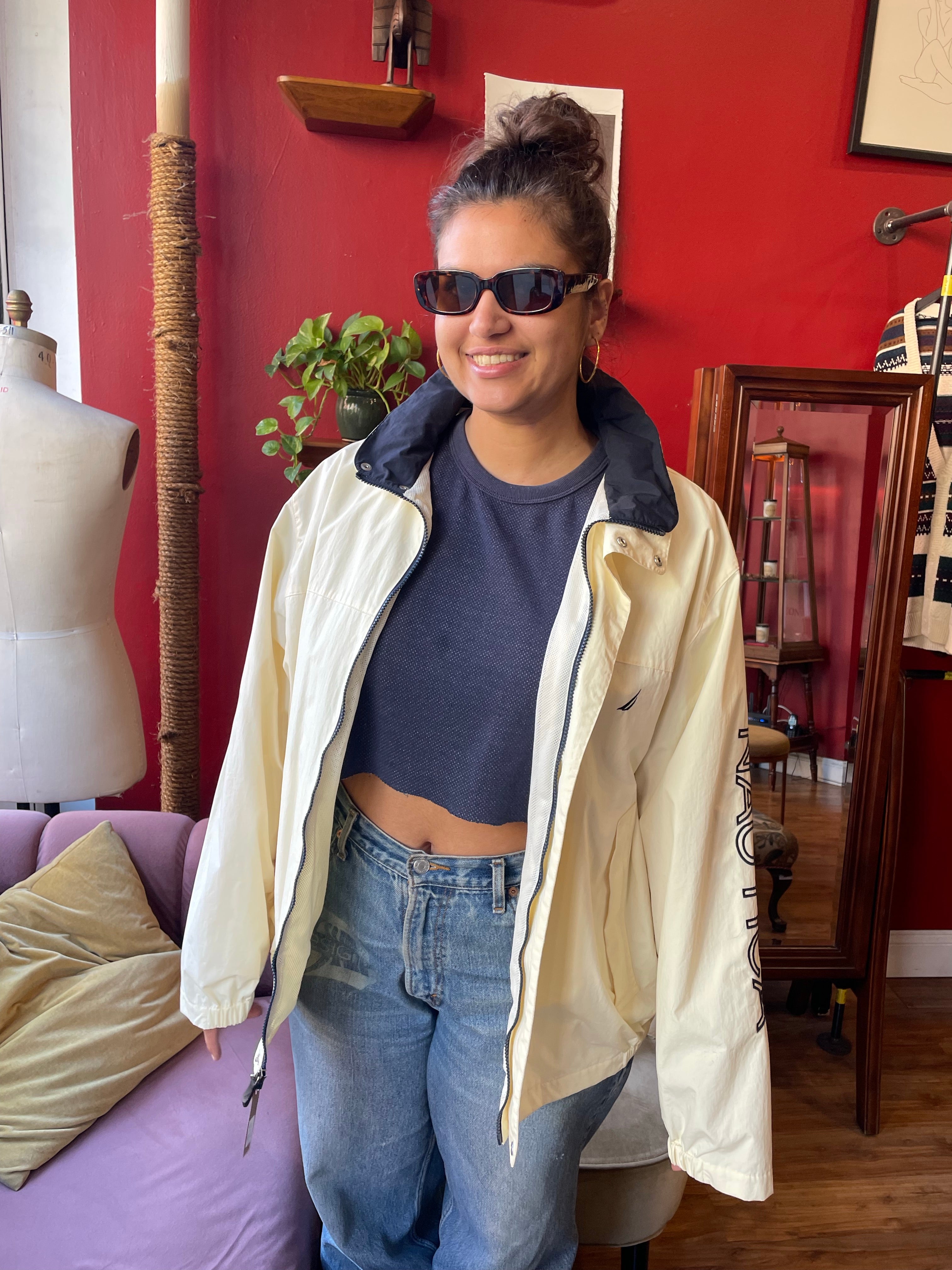 Vintage Cream Nautica Jacket