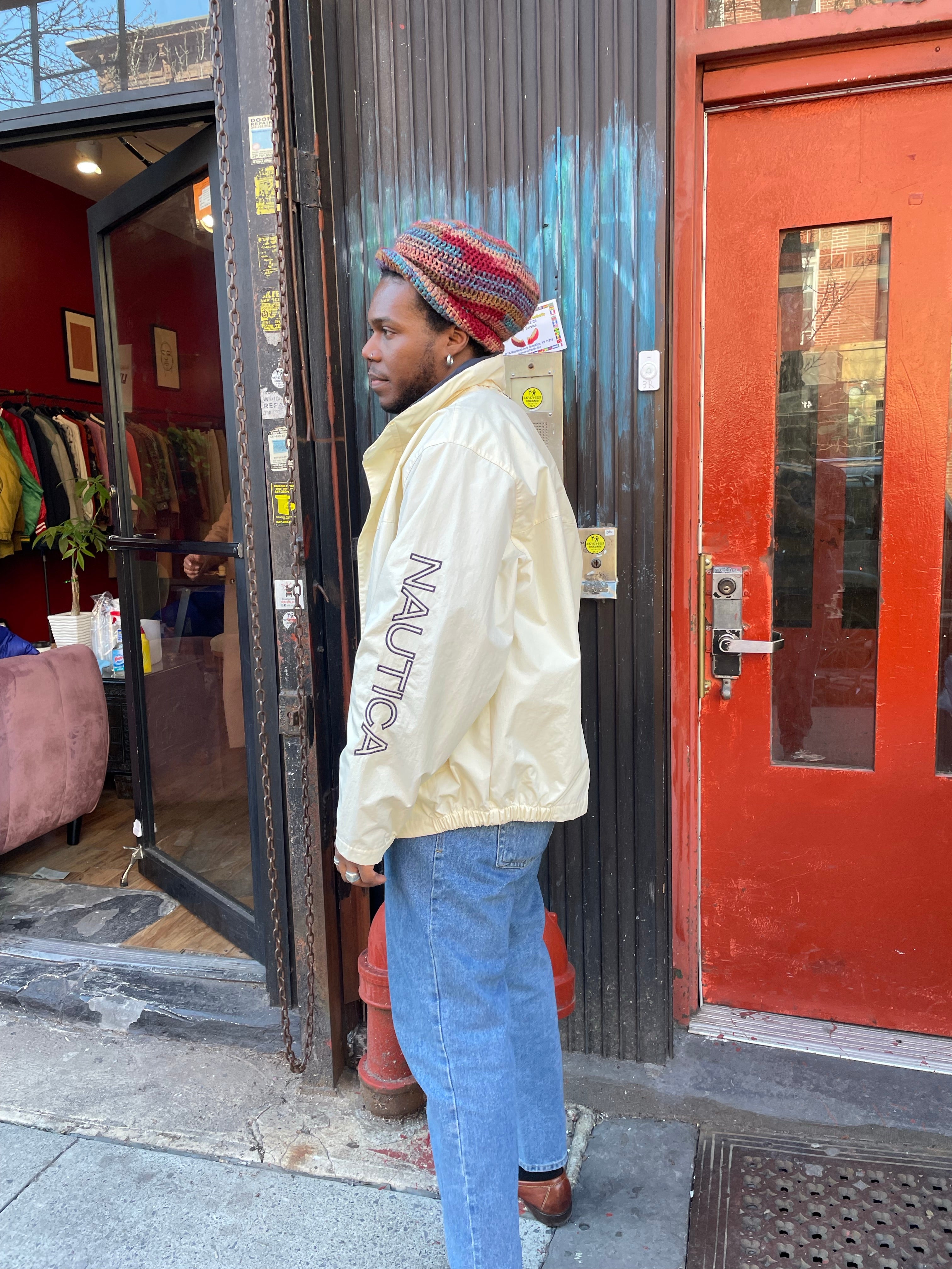 Vintage Cream Nautica Jacket
