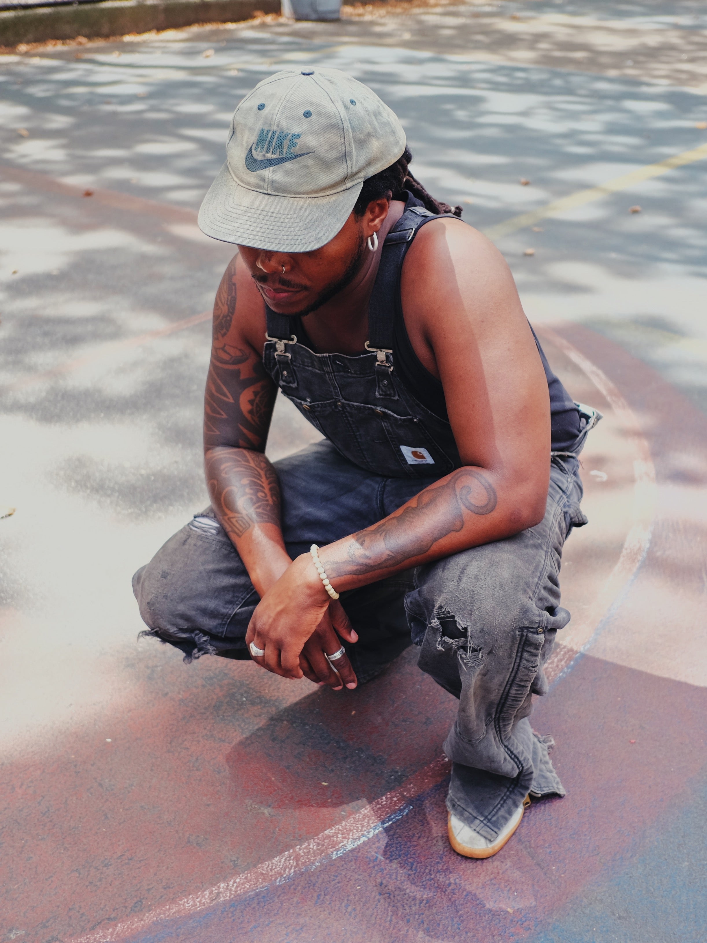 Vintage Carhartt Grey Denim Overall