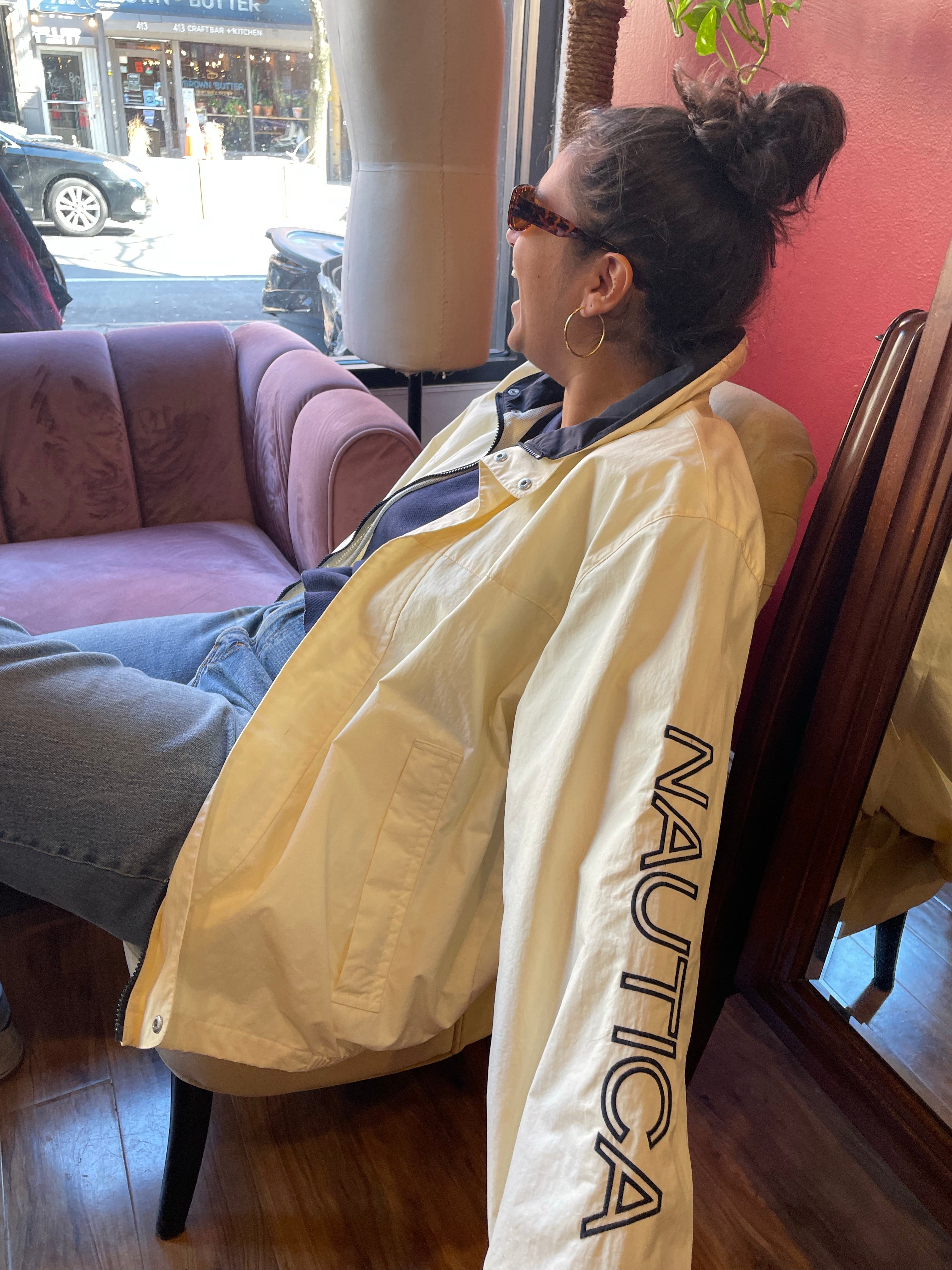 Vintage Cream Nautica Jacket