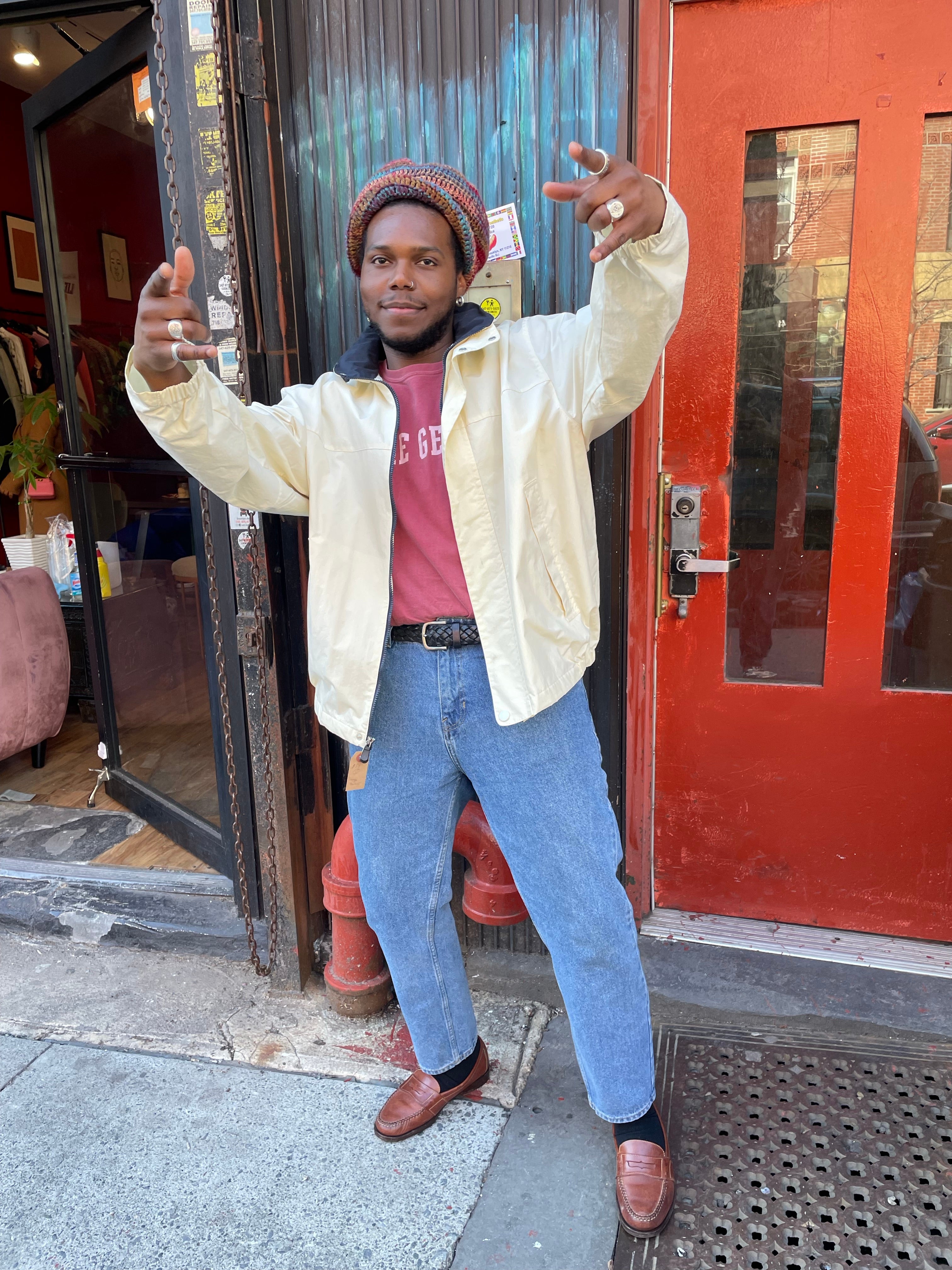 Vintage Cream Nautica Jacket